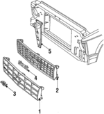 14041367 - Body: Grille for GMC: Jimmy S15, S15 Image