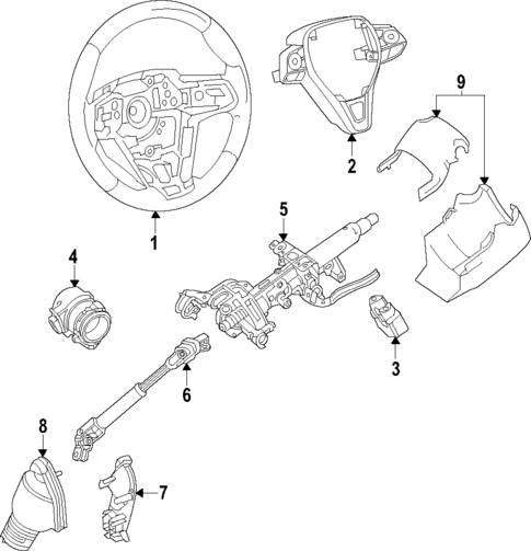 Steering Wheel for 2020 Toyota Corolla #0