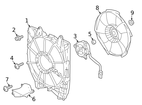 Condenser Fan for 2021 Honda Accord #0