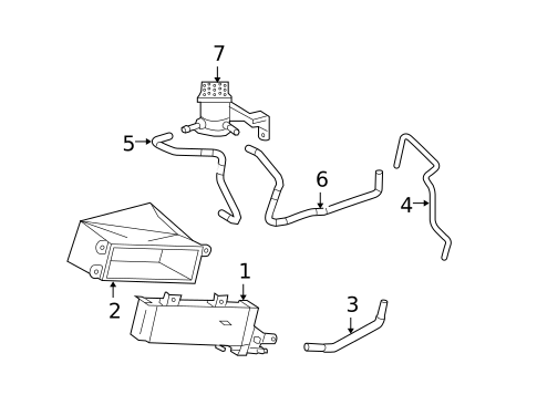 Trans Oil Cooler for 2008 Lexus RX400h #0