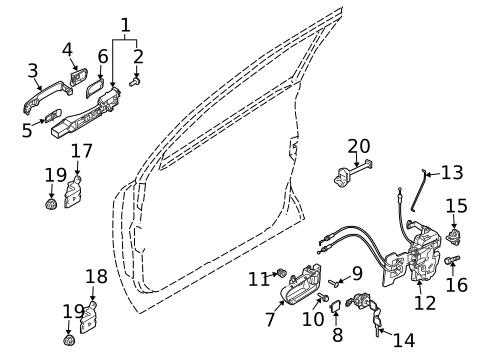 Front Door for 2007 Nissan Murano #0