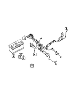 68293805AF - : Battery, Alternator, And Starter Wiring for Mopar Image
