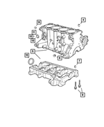 RL114430AD - Engine 2.4L Four Cylinder (Turbo): Short Block for Mopar Image