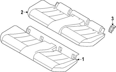 Rear Seat Components for 2025 BMW X3 #1