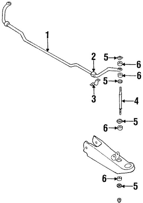 Stabilizer Bar & Components for 1994 Nissan D21 | Nissan Parts Store