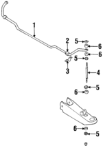 5461401G00 - : Stabilizer Bar Bracket for Nissan: D21, Pickup Image