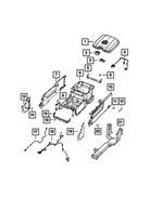 68053384AC - Interior Trim: Floor Console Duct for Dodge: Ram 1500, Ram 2500, Ram 3500 | Ram: 1500, 1500 Classic, 2500, 3500 Image