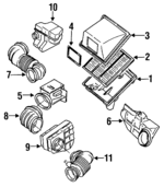 MD164133 - : Air Duct for Mitsubishi: Diamante Image
