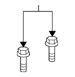 LR001187 - Engine: Trans Mount Bolt for Land Rover: Discovery Sport, LR2, Range Rover Evoque Image