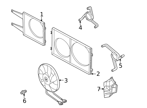 Cooling Fan for 2005 Volkswagen Jetta #0