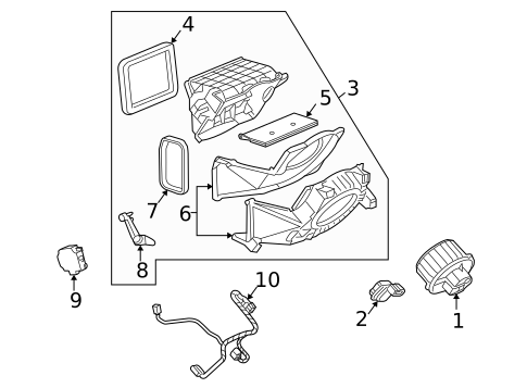 Blower Motor & Fan for 2007 Cadillac SRX #0