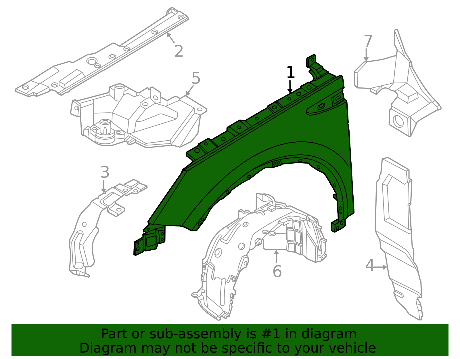 Genuine OEM Ford Part - Fender R2TZ-16144-B | Genuine OEM Ford Parts ...