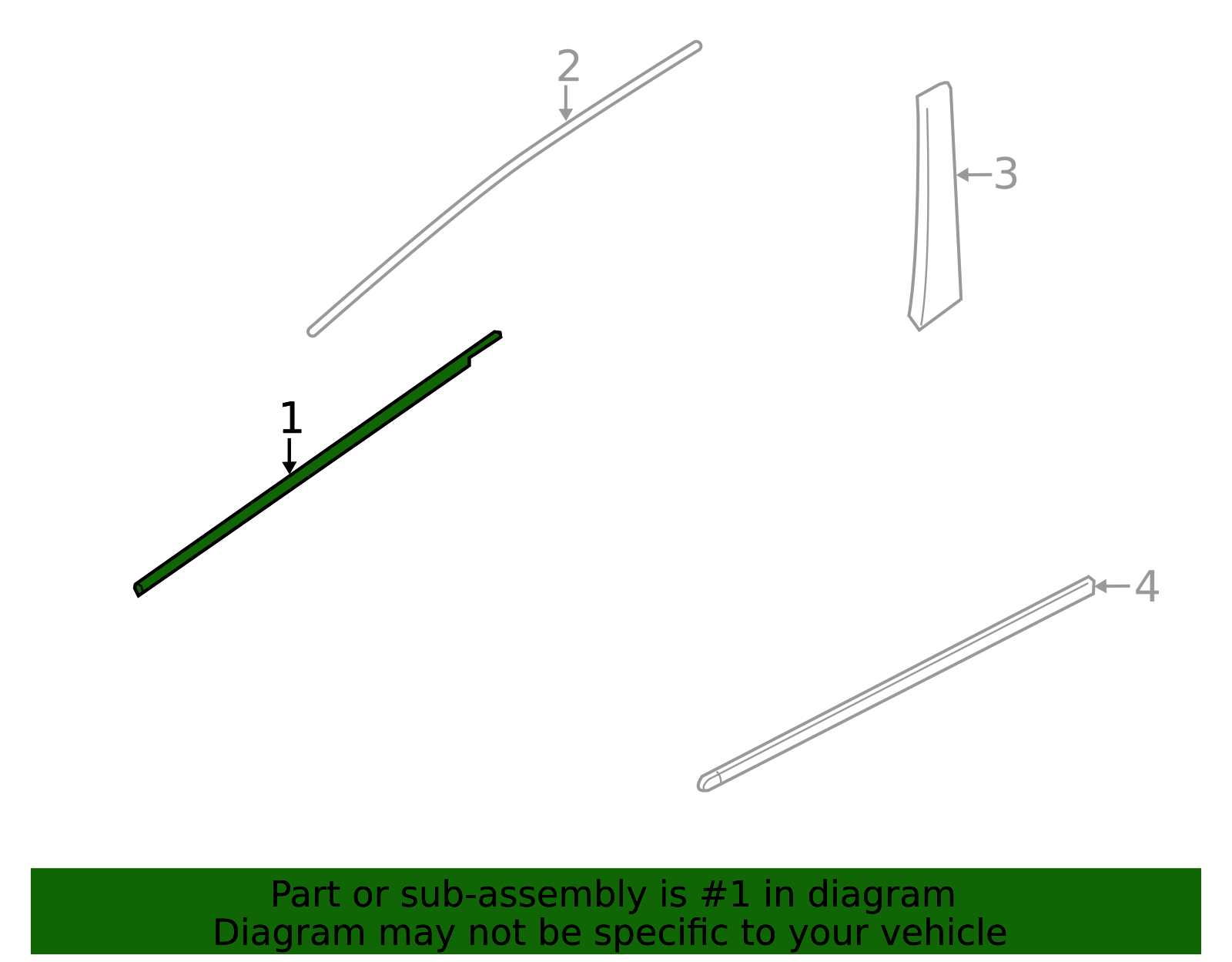Genuine Front Door Outer Belt Moulding (lh) (s35 Rogue) - 80821