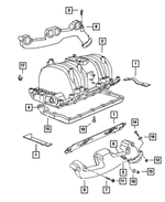 6034806 - Engine 5.9L Eight Cylinder: Hex Head Screw And Washer for Dodge: Dakota, Durango, Ram 1500, Ram 2500, Ram 3500 Image