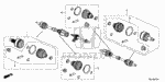 44014TBAA00 - Chassis: JOINT SET, OUTBOARD for Honda Image