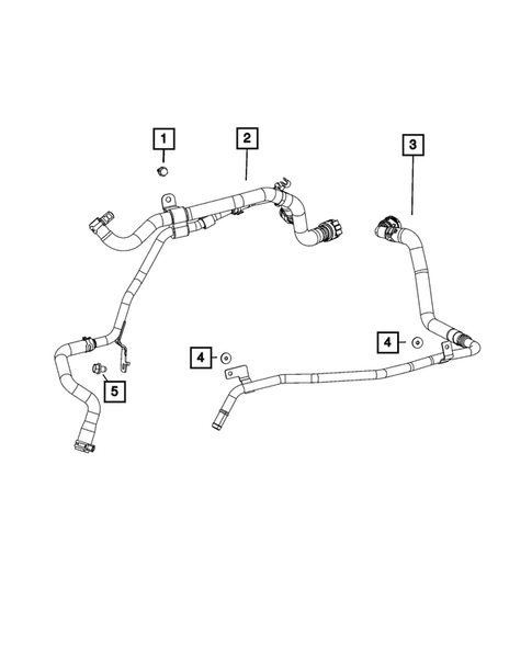 Air Conditioner and Heater Plumbing for 2022 Jeep Cherokee #1