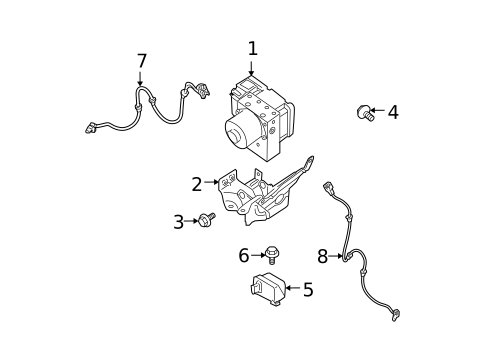ABS Components for 2013 Nissan Armada #0