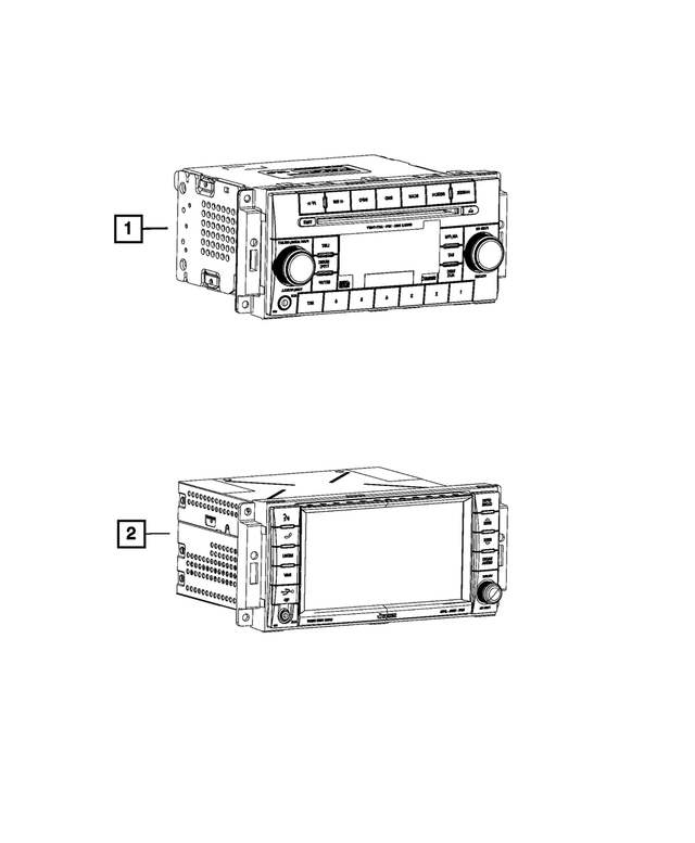 68252823ZD - : Multi Media Radio for Mopar Image