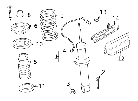 Struts & Components for 2021 BMW X4 #1