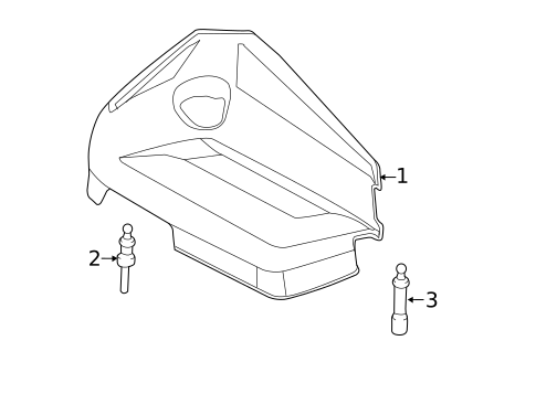 Engine Appearance Cover for 2017 Ford Fusion #0