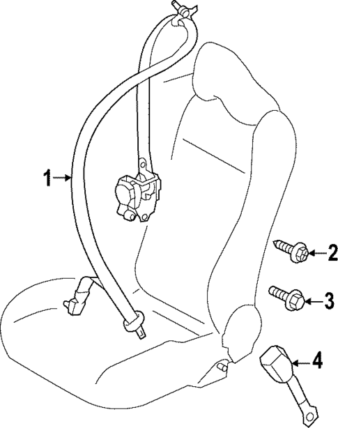 Front Seat Belts for 2024 Subaru BRZ #0