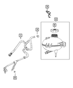 6107085AA - Cooling: Hex Nut for Dodge: Hornet | Fiat: 500L, 500X | Jeep: Renegade | Ram: ProMaster 1500, ProMaster 2500, ProMaster 3500 Image