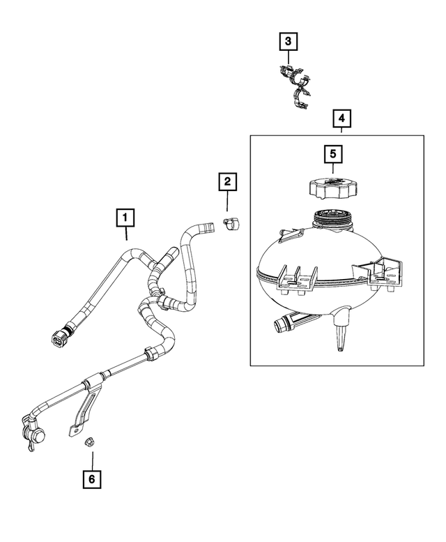 6107085AA - Cooling: Hex Nut for Mopar Image