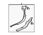 77297TK4A21ZA - Body: Trim Molding for Acura Image