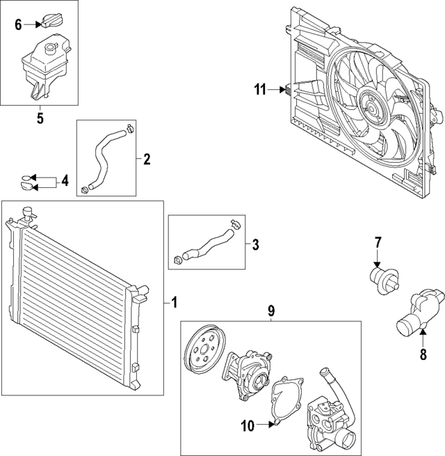 25414J5500 - : Upper Hose for Kia: Stinger Image
