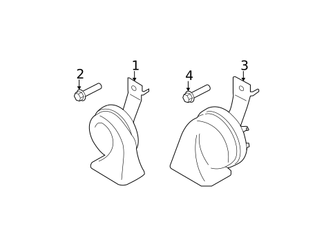 Horn for 2018 INFINITI QX80 #1