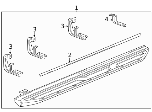 Running Board for 2022 GMC Yukon XL #1