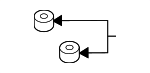 46045EA000 - Body: Lower Reservoir Seal for Nissan Image