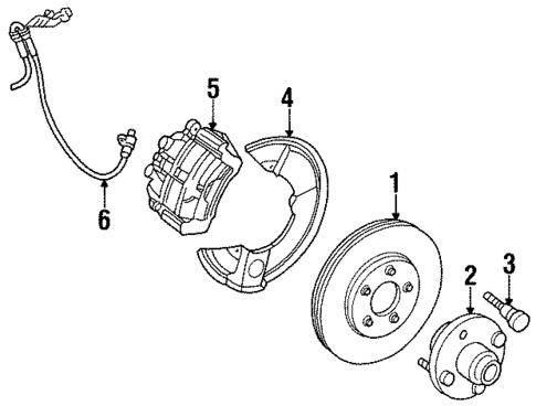 Anti-Lock Brakes for 1996 Mercury Sable #1