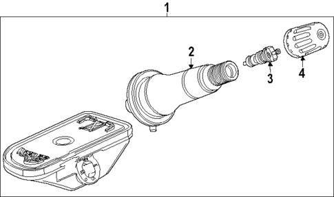 Tire Pressure Monitor Components for 2024 Chevrolet Silverado EV #0