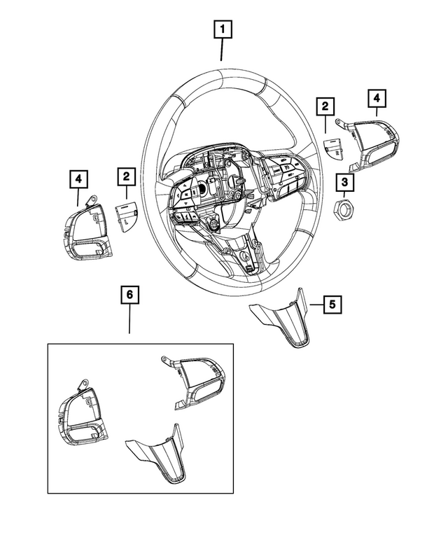 8DH09YSAAA - : Steering Wheel for Mopar Image