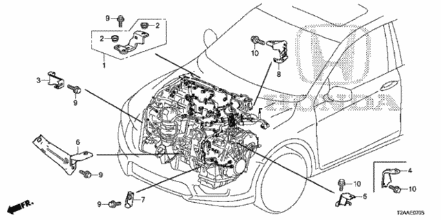 Engine Wire Harness Stay (L4) for 2017 Honda Accord #0