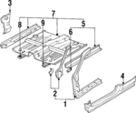 4635SV2310ZZ - Body: Hinge Pillar for Honda: Accord Image