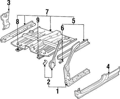 Rocker Panel for 1994 Honda Accord #0