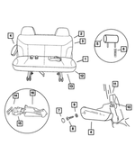UE021T5AB - Interior Trim: Rear Seat Cushion for Mopar Image