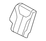 89450S2000 - Body: Seat Back Pad for Hyundai: Santa Fe Image