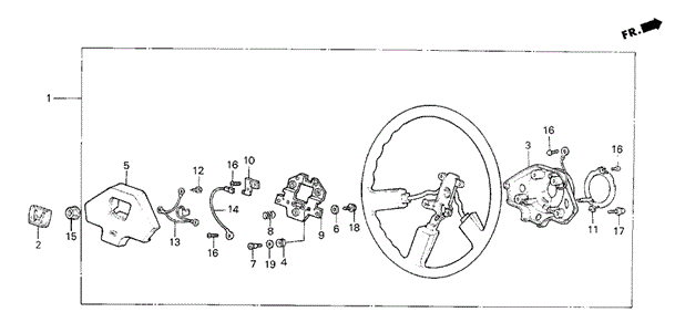 Steering Wheel (4) for 1987 Honda Civic #0