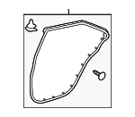 6787106150 - : Surround Weather-Strip for Toyota Image