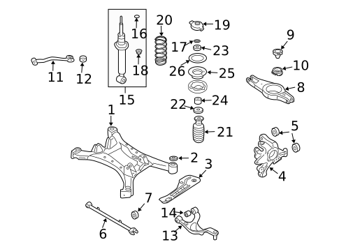 Rear Suspension for 2007 Nissan Maxima #0