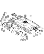 5SE55HDAAD - Interior Trim: Headliner for Dodge: Dart Image