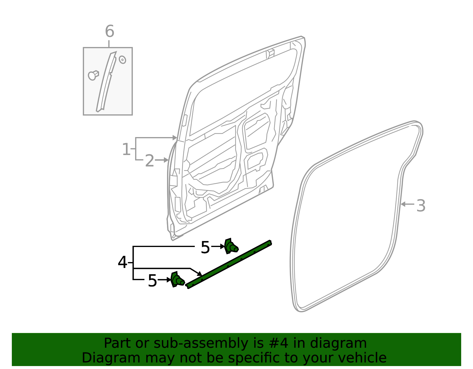 C235-73-76XB - Lower Weather-Strip 2006-2015 Mazda 5 | Mazda-Parts