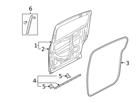 Door & Components for 2009 Mazda 5 #0