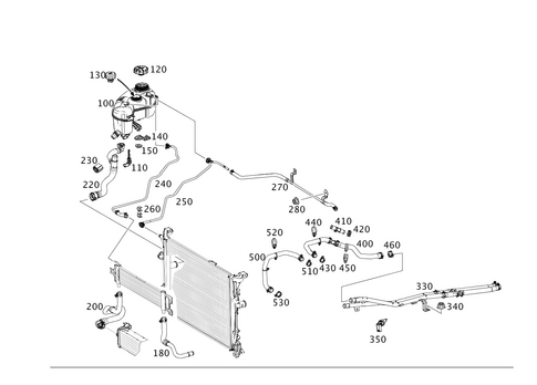 Expansion Tank, Mounting and Hoses for 2015 Mercedes-Benz B Electric Drive #0