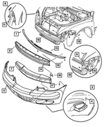 5288792AA - Frames and Bumpers: Air Dam for Mopar Image