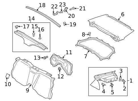 Interior Trim - Rear Body for 2014 Porsche Cayman #0
