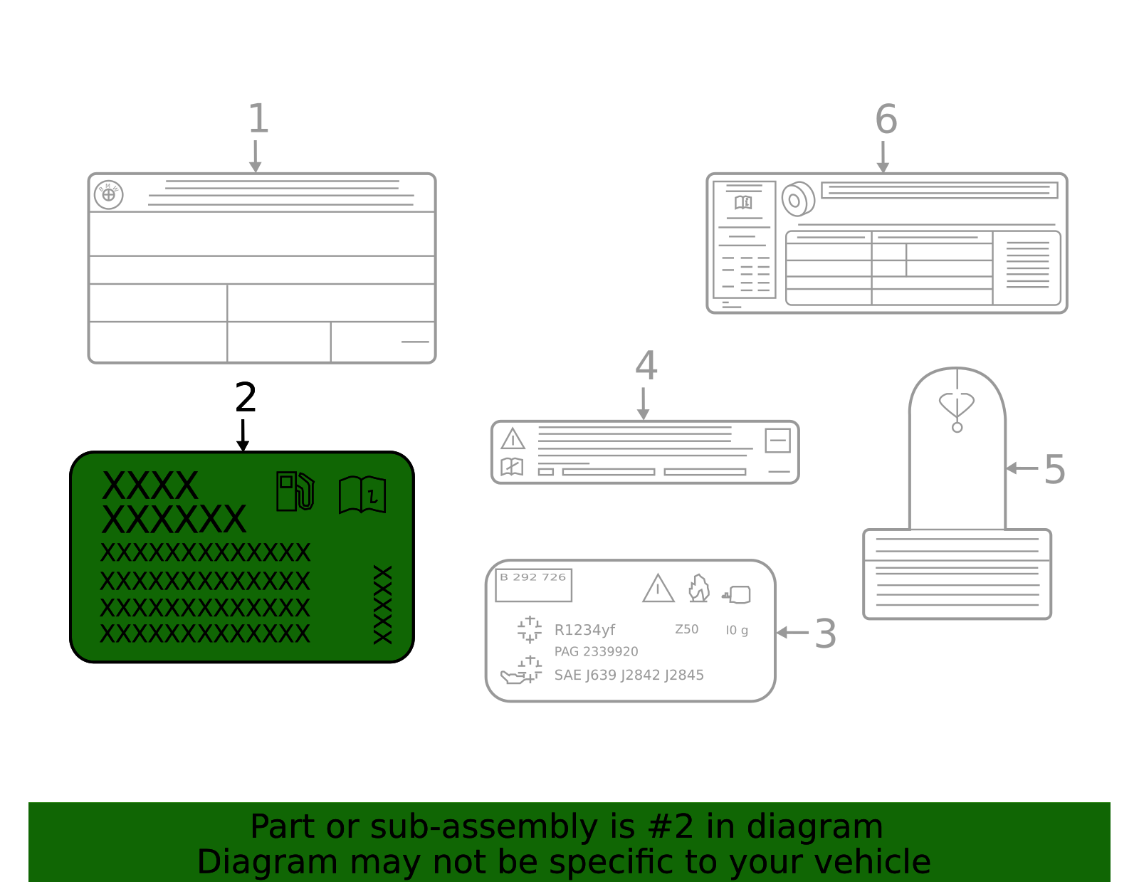 71228877627 - Label (71-22-8-877-627) | BMW of South Atlanta Parts